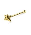 Frog Shaped Bone Nose Stud NSKD-811